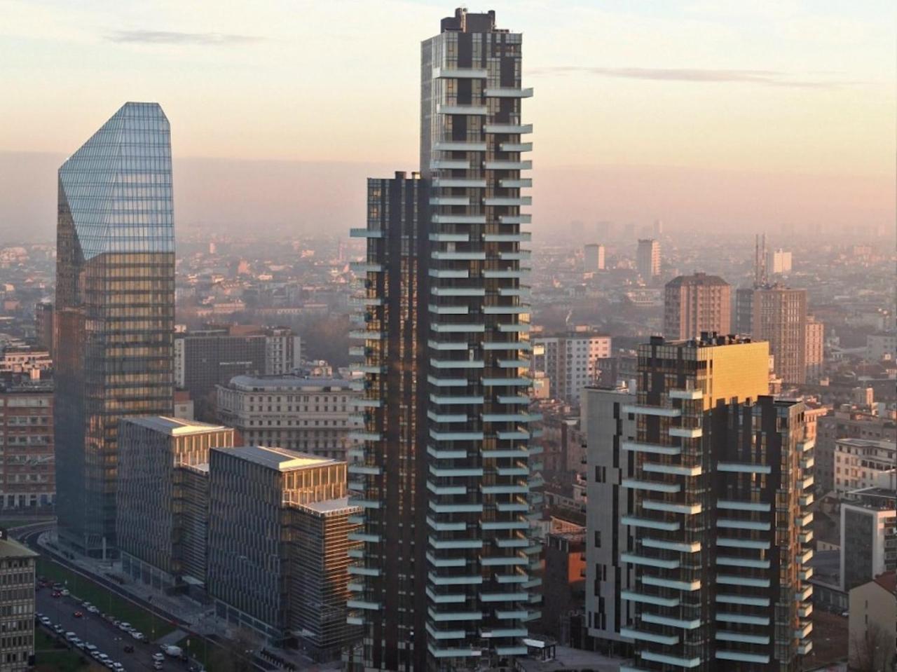 Stylish Elegant Suite In Torre Solaria With Exclusive Milan'S View Ngoại thất bức ảnh
